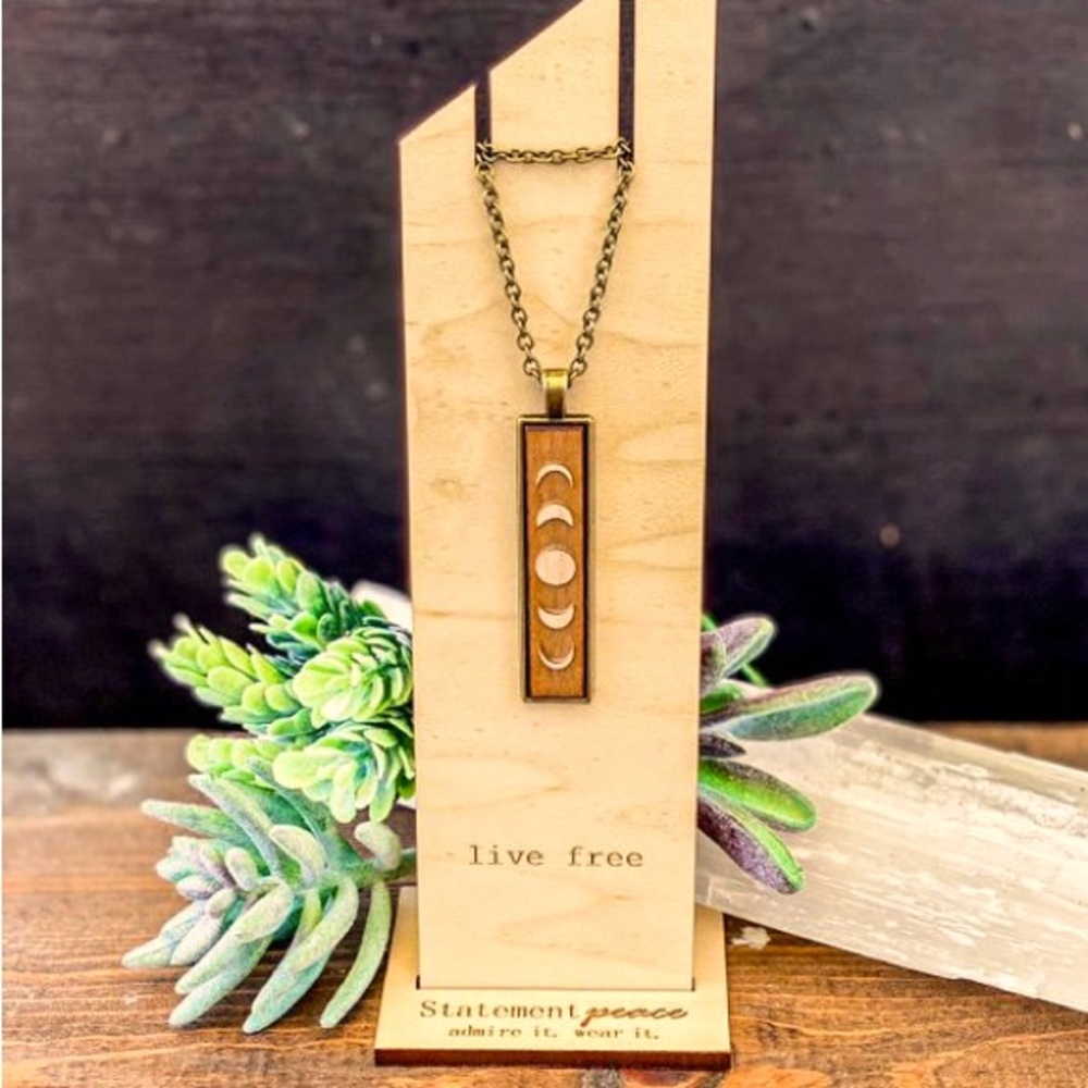 Moon Phase Drop Necklace